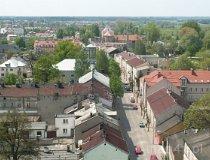 Łowicz. Panorama miasta z bazyliki katedralnej. (fot. Piotr Solle)