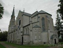Nieborów. Kościół MB Bolesnej. Widok od prezbiterium. (fot. Dominika Pusta)