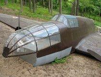 Dłutówek. Teren ZPK "Borkowice". Jedyny w Polsce pomnik samolotu PZL-37 B "Łoś". Miejsce zestrzelenia maszyny z 212 eskadry bombowej (fot. Tomasz Szwagrzak)