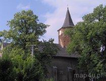 Przedbórz. Kościół parafialny pw. św.  Aleksego, 1341, 1965 r. (fot. Tomasz Szwagrzak)