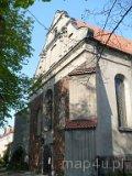 Sieradz. Fasada kościoła pw. św. Stanisława przy zespole klasztornym oo. Dominikanów (fot. Magdalena Jabłońska)