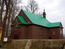 Kołacinek. Drewniany kościół parafialny pw. Wszystkich Świętych, 1788, 1870 (fot. Piotr Solle)
