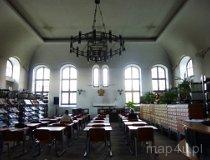 Piotrków Trybunalski. Wielka Synagoga. Wnętrze biblioteki (fot. Renata Leśniak-Kordzińska)
