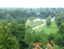 Inowł&oacute;dz. Rzeka Pilica. Widok ze skarpy przy kościele św. Idziego (fot. Renata Leśniak-Kordzińska)