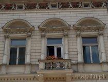 Łódź. EFragment elewacji wschodniej dawnego domu bankowego M. Goldfedera, ul. Piotrkowska 77, XIX w. (fot. Marta Pabich-Makoska)