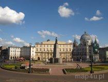 Łódź. Dawna Szkoła Rzemieślnicza (ob. muzeum) z perspektywy Placu Wolności (fot. Marta Pabich-Makoska)