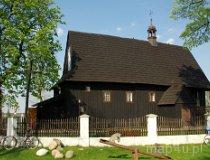 Stary Ochędzyn (Ochędzyn). Drewniany kości&oacute;ł rzymsko-katolicki  p.w. św. Anny, XV/XVI, XIX w. (fot. Piotr Solle)