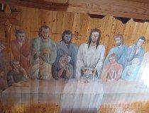 Stary Ochędzyn (Ochędzyn). Drewniany kości&oacute;ł rzymsko-katolicki  p.w. św. Anny, XV/XVI, XIX w. Wnętrze świątyni (fot. Tomasz Szwagrzak)