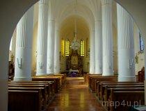 Bąk&oacute;w G&oacute;rny. Kości&oacute;ł rzymsko-katolicki p.w. św. Mikołaja Bpa, 1911-28 r. Wnętrze (fot. Marek Krym)