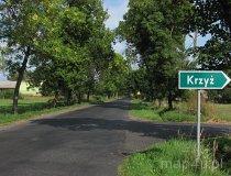 Szlak EWI 12. Końcowy punkt szlaku, przy miejscowości Krzyż w pow. wieruszowskim (fot. Maciej Kronenberg)