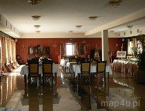 Widoradz. Hotel "Zielona Weranda".
Widoradz 44A, sala restauracyjno-konferencyjna. (fot. Renata Leśniak-Kordzińska)