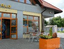 Wieluń. Pizzeria Venecja, elewacja frontowa.
Wieluń, ul. 18 Stycznia 50A. (fot. Renata Leśniak-Kordzińska)