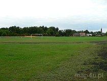 Osjaków. Stadion w Osjakowie.
Widok na boisko do piłki nożnej. (fot. Renata Leśniak-Kordzińska)