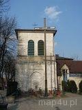 Opoczno. Zespół kościoła rzymsko-katolickiego p.w. św. Bartłomieja, ul. Kościelna 2. Dzwonnica, 1 poł. XIX w. (fot. Tomasz Szwagrzak)