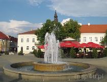 Wieluń. Fontanna na rynku miejskim