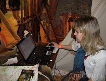 Łódź. XVII Międzynarodowe Targi – Regiony Turystyczne „Na styku kultur”. Monika Paluch podczas konkursu (fot. Łukasz Konieczny)