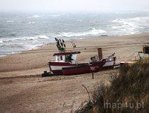 Dąbki. Plaża. Przystań rybacka (fot. Łukasz Konieczny)