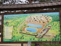 Krasiejów k. Opola. JuraPark, plan parku (fot. Magdalena Suchan)