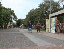 Międzyzdroje. Wojowie promują Szlak Bursztynowy w Międzyzdrojach (fot. Daria Konieczna)