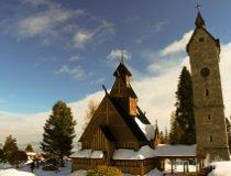 Karpacz. Kości&oacute;ł G&oacute;rski Naszego Zbawiciela „Wang” (fot. Łukasz Konieczny)