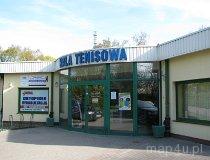 Pabianice. Miejski Ośrodek Sportu i Rekreacji w Pabianicach, ul. Grota Roweckiego 3. Hala tenisowa (fot. Tomasz Szwagrzak)