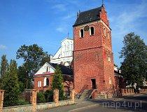 Przasnysz. Kości&oacute;ł farny pw. Wniebowzięcia NMP (fot. Marek i Ewa Wojciechowscy)