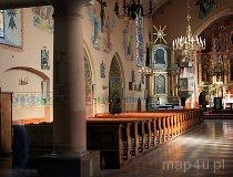 Przasnysz. Kości&oacute;ł farny pw. Wniebowzięcia NMP (fot. Marek i Ewa Wojciechowscy)