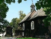 Rychłocice. Kościół drewniany z 1918 r. o konstrukcji zrębowej (fot. Renata Leśniak-Kordzińska)