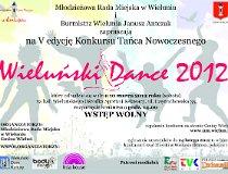 Wieluń. Plakat Wieluński Dance 2012 (fot. Magdalena Kopańska)